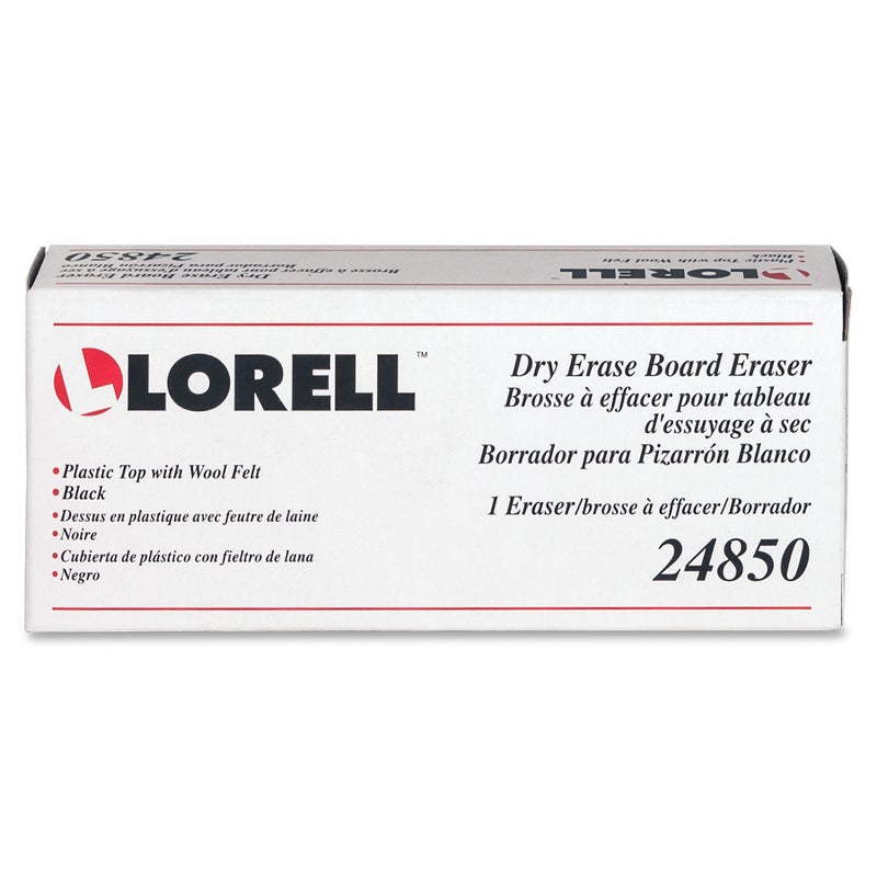 Lorell Dry-Erase Board Eraser, 2-3/16 by 5-3/16 by 1-5/16-Inch, Black - Image 2